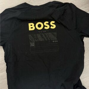 BOSS Black and Yellow Graphic Tee